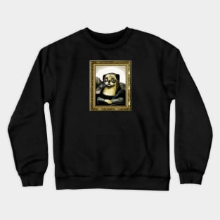 Mona Lisa the Pug Crewneck Sweatshirt